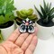 1, 4 or 20 Pieces: Black and White Snake Ouija Planchette Charms - Double Sided